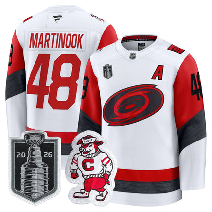 Men's Carolina Hurricanes 2026 Stanley Cup Patch Premium Jersey - All Stitched