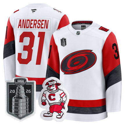 Men's Carolina Hurricanes 2026 Stanley Cup Patch Premium Jersey - All Stitched