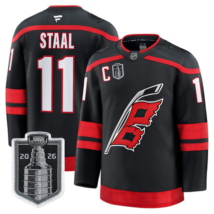 Men's Carolina Hurricanes 2026 Stanley Cup Patch Premium Jersey - All Stitched
