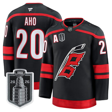 Men's Carolina Hurricanes 2026 Stanley Cup Patch Premium Jersey - All Stitched