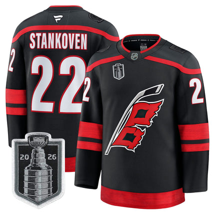 Men's Carolina Hurricanes 2026 Stanley Cup Patch Premium Jersey - All Stitched