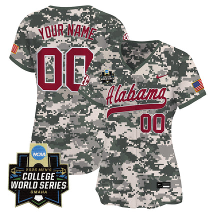 Alabama Crimson Tide 2026 World Series Vapor Premier Limited Custom Jersey - All Stitched
