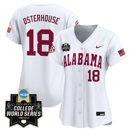 Women's Alabama Crimson Tide 2026 World Series Vapor Premier Limited Jersey - All Stitched