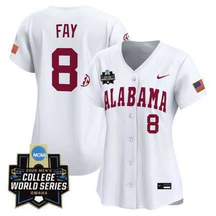 Women's Alabama Crimson Tide 2026 World Series Vapor Premier Limited Jersey - All Stitched