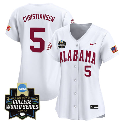 Women's Alabama Crimson Tide 2026 World Series Vapor Premier Limited Jersey - All Stitched
