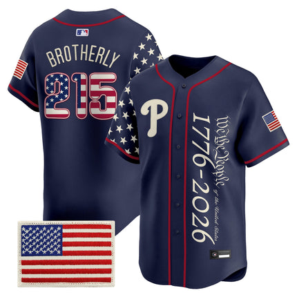 Men's Philadelphia Phillies "America 250 Edition" Vapor Premier Limited Jersey V2 - Stitched