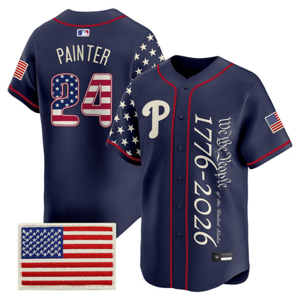 Men's Philadelphia Phillies "America 250 Edition" Vapor Premier Limited Jersey V2 - Stitched