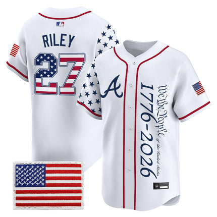 Men's Atlanta Braves "America 250 Edition" Vapor Premier Limited Jersey V2 - Stitched