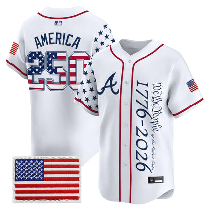 Men's Atlanta Braves "America 250 Edition" Vapor Premier Limited Jersey V2 - Stitched