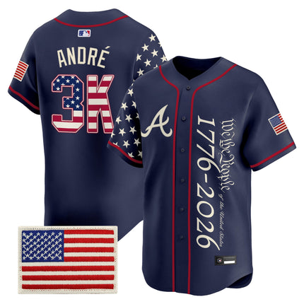Men's Atlanta Braves "America 250 Edition" Vapor Premier Limited Jersey V2 - Stitched
