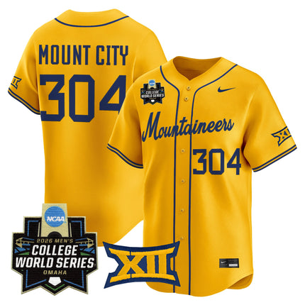 Men's West Virginia Mountaineers 2026 World Series Vapor Premier Limited Jersey V2 - All Stitched