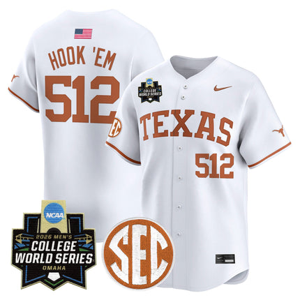 Men's Texas Longhorns 2026 World Series Vapor Premier Limited Jersey V2 - All Stitched