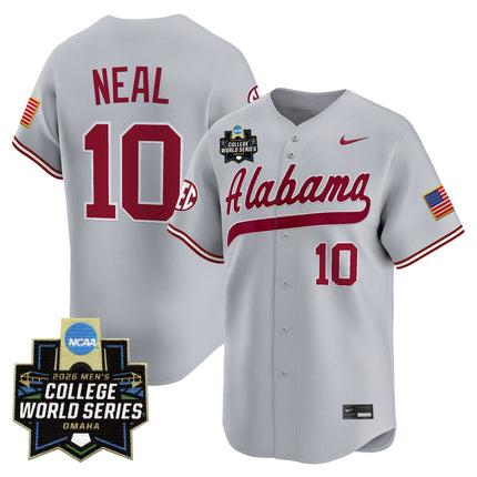 Men's Alabama Crimson Tide 2026 World Series Vapor Premier Limited Jersey V2 - All Stitched