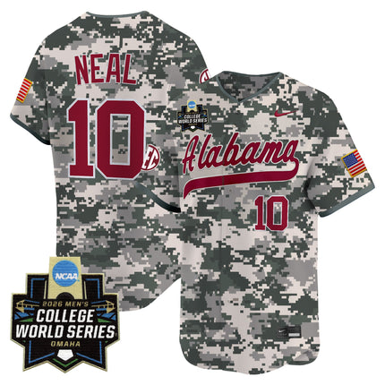 Men's Alabama Crimson Tide 2026 World Series Vapor Premier Limited Jersey V2 - All Stitched