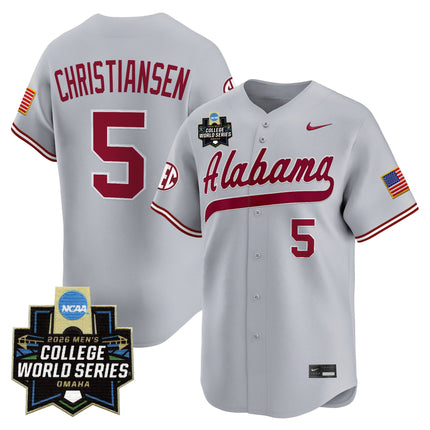 Men's Alabama Crimson Tide 2026 World Series Vapor Premier Limited Jersey V2 - All Stitched