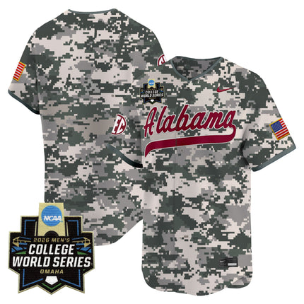 Men's Alabama Crimson Tide 2026 World Series Vapor Premier Limited Jersey V2 - All Stitched