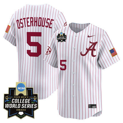 Men's Alabama Crimson Tide 2026 World Series Vapor Premier Limited Jersey V2 - All Stitched