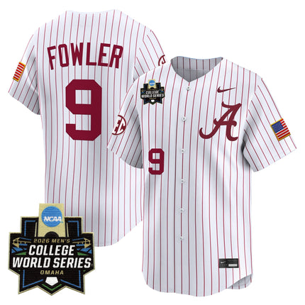 Men's Alabama Crimson Tide 2026 World Series Vapor Premier Limited Jersey V2 - All Stitched