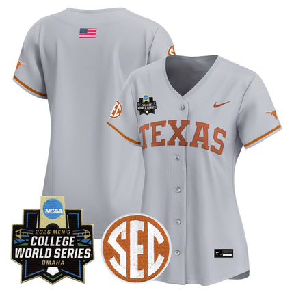 Women's Texas Longhorns 2026 World Series Vapor Premier Limited Jersey - All Stitched