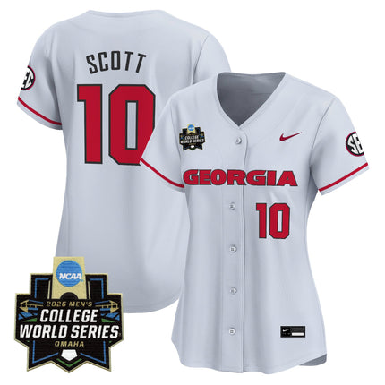 Women's Georgia Bulldogs Baseball 2026 World Series Vapor Premier Limited Jersey - All Stitched