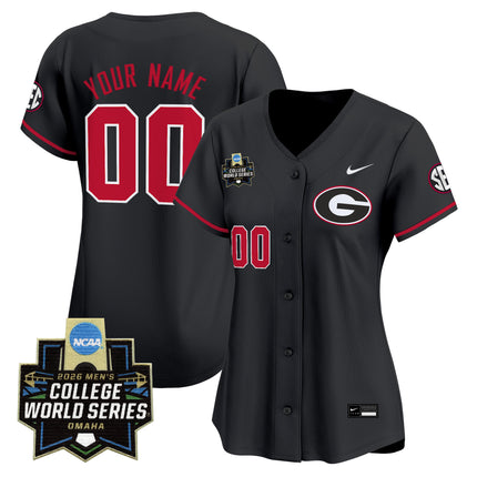 Georgia Bulldogs Baseball 2026 World Series Vapor Premier Limited Custom Jersey - All Stitched