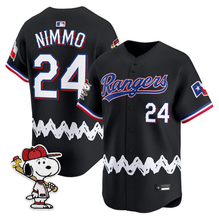 Men's Texas Rangers x Peanuts Vapor Premier Limited Jersey - Stitched