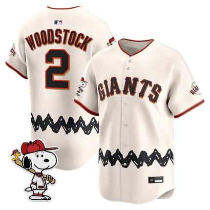 Men's San Francisco Giants x Peanuts Vapor Premier Limited Jersey - Stitched