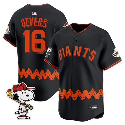 Men's San Francisco Giants x Peanuts Vapor Premier Limited Jersey - Stitched