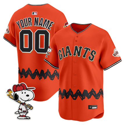 San Francisco Giants x Peanuts Vapor Premier Limited Custom Jersey - Stitched