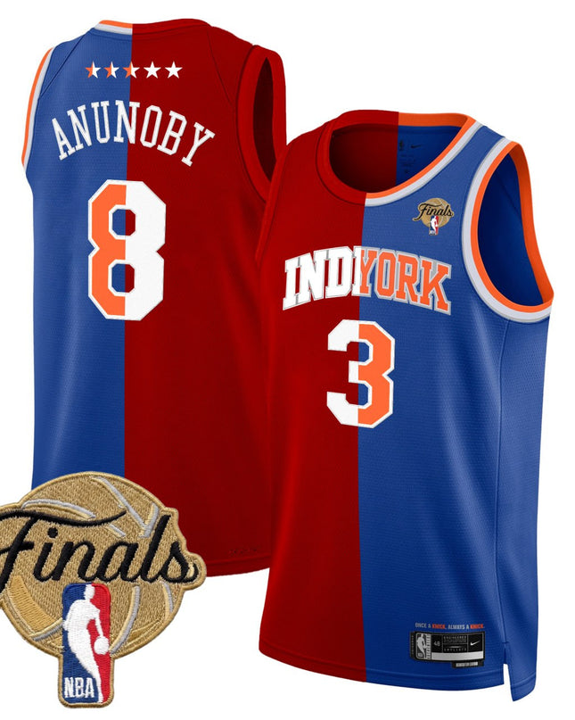 New York Knicks Split Finals Swingman Jersey - All Stitched