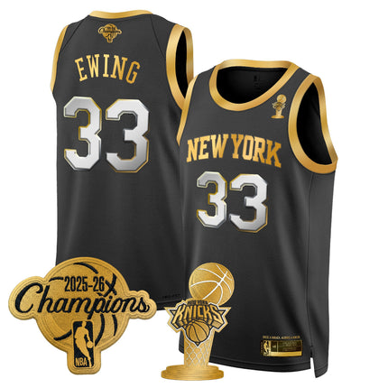 Men's New York Knicks 2026 Champions Patch Swingman Jersey - All Stitched