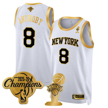 Men's New York Knicks 2026 Champions Patch Swingman Jersey - All Stitched