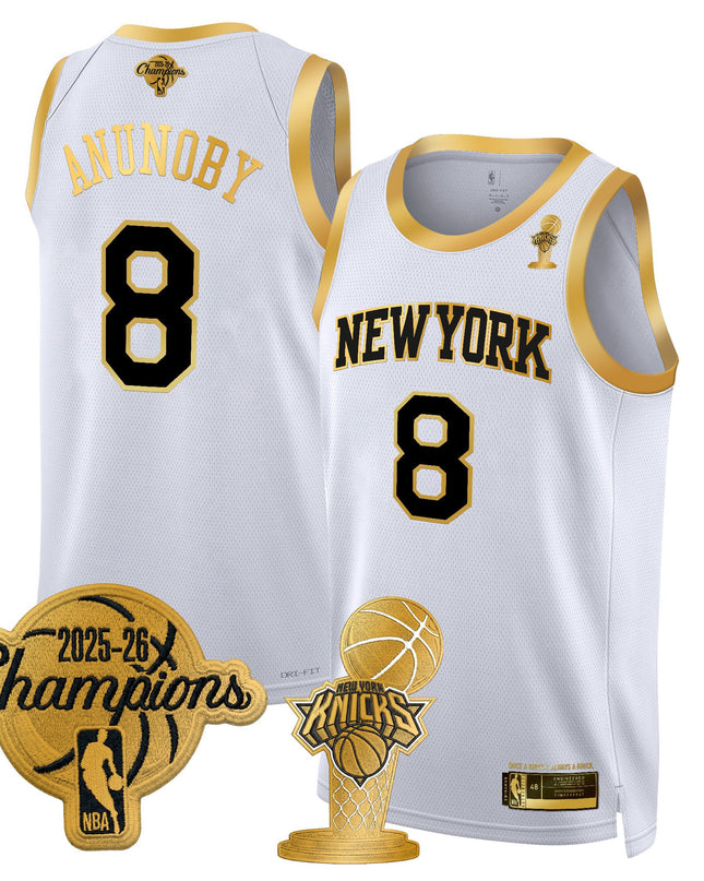 Men's New York Knicks 2026 Champions Patch Swingman Jersey - All Stitched