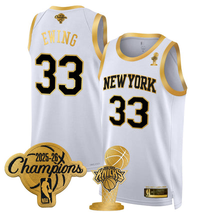 Men's New York Knicks 2026 Champions Patch Swingman Jersey - All Stitched