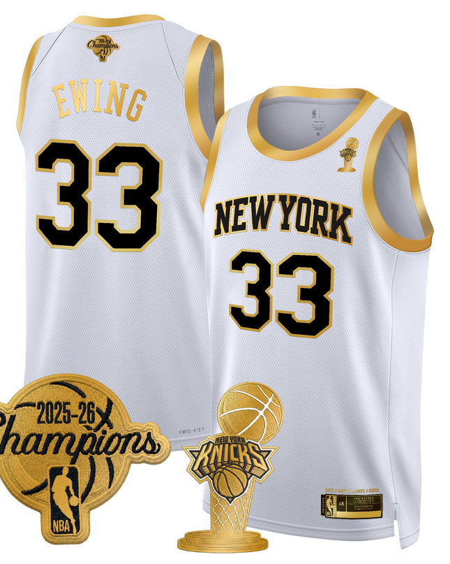Men's New York Knicks 2026 Champions Patch Swingman Jersey - All Stitched