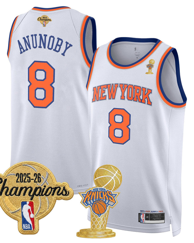 Men's New York Knicks 2026 Champions Patch Swingman Jersey - All Stitched