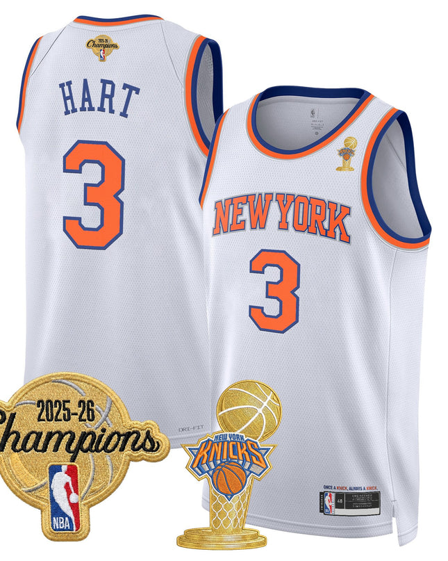 Men's New York Knicks 2026 Champions Patch Swingman Jersey - All Stitched
