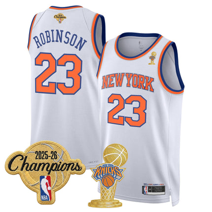 Men's New York Knicks 2026 Champions Patch Swingman Jersey - All Stitched