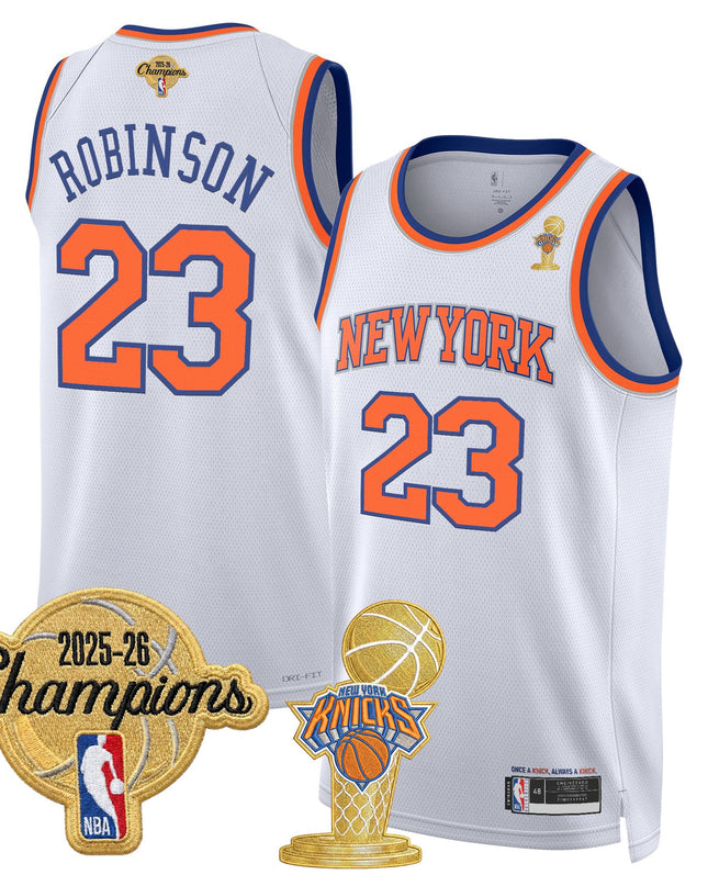 Men's New York Knicks 2026 Champions Patch Swingman Jersey - All Stitched