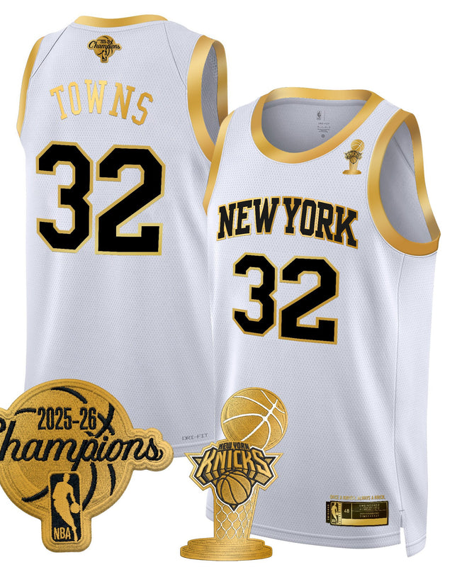 Men's New York Knicks 2026 Champions Patch Swingman Jersey - All Stitched