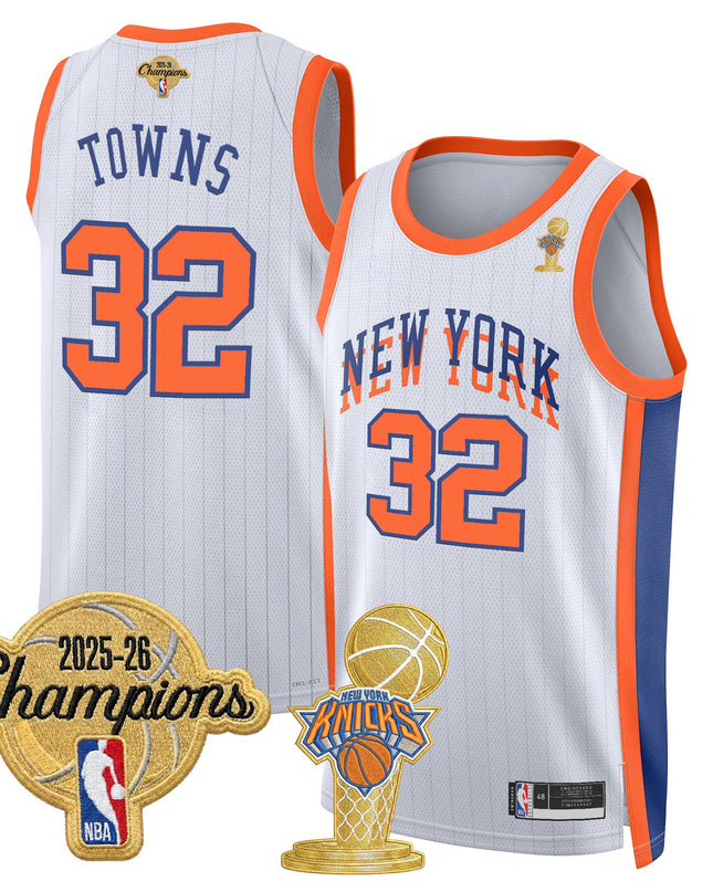 Men's New York Knicks 2026 Champions Patch Swingman Jersey - All Stitched