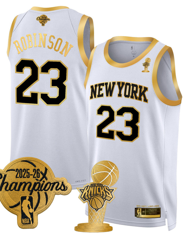 Men's New York Knicks 2026 Champions Patch Swingman Jersey - All Stitched