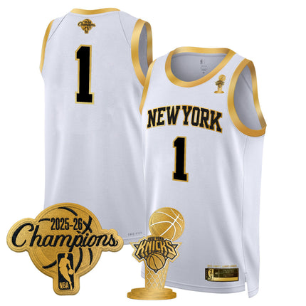 Men's New York Knicks 2026 Champions Patch Swingman Jersey - All Stitched