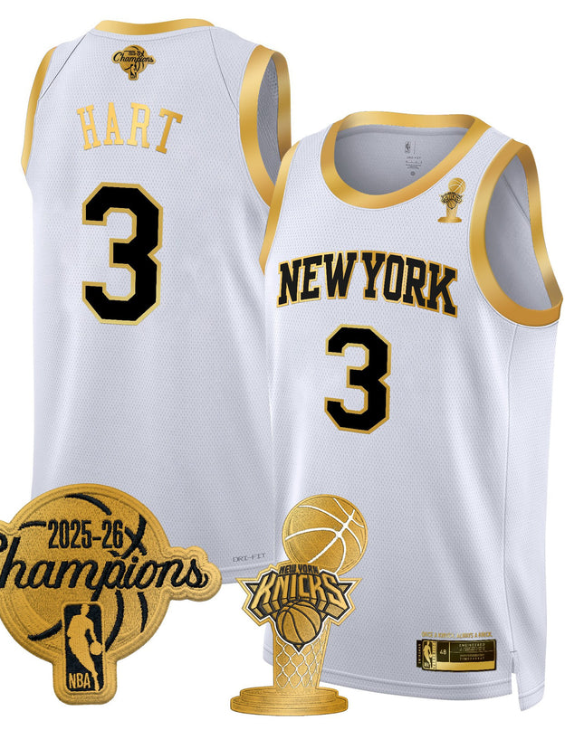 Men's New York Knicks 2026 Champions Patch Swingman Jersey - All Stitched