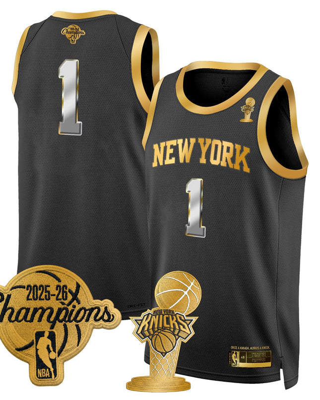 Men's New York Knicks 2026 Champions Patch Swingman Jersey - All Stitched
