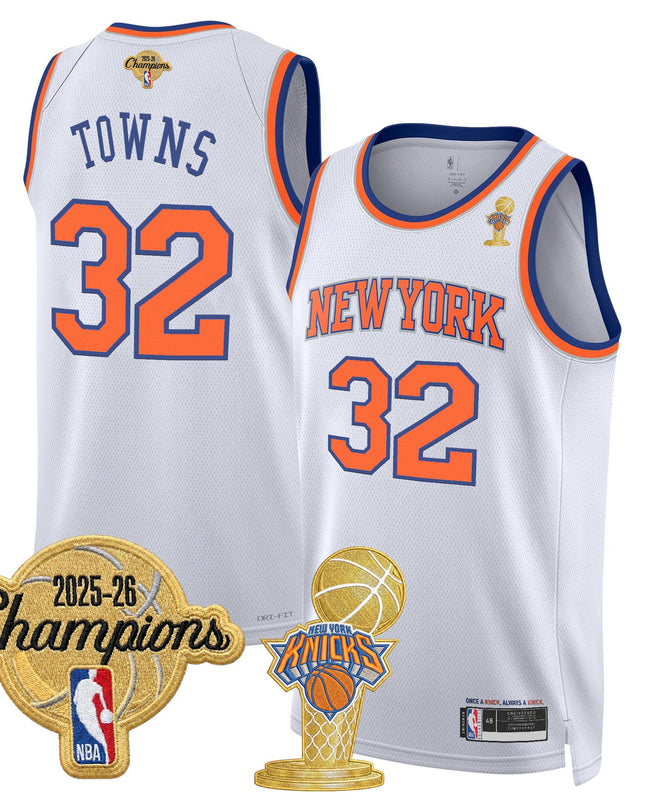 Men's New York Knicks 2026 Champions Patch Swingman Jersey - All Stitched