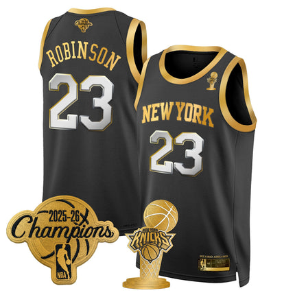 Men's New York Knicks 2026 Champions Patch Swingman Jersey - All Stitched