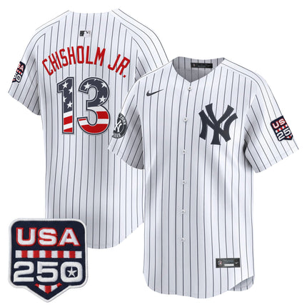 Men's New York Yankees USA 250 Fourth of July Vapor Premier Limited Jersey - All Stitched