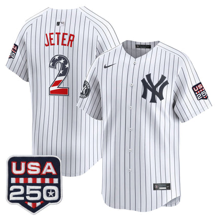 Men's New York Yankees USA 250 Fourth of July Vapor Premier Limited Jersey - All Stitched