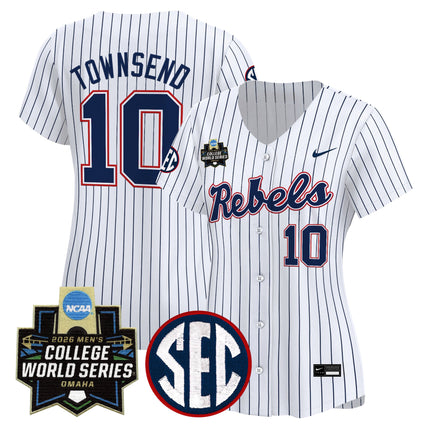Women's Ole Miss Rebels 2026 World Series Vapor Premier Limited Jersey - All Stitched